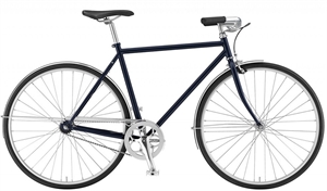 EBS Skov Deluxe 1G Blå <BR> - 2020 Single speed cykel TILBUD